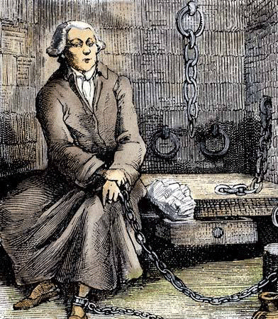 Portrait du Marquis de Sade en prison